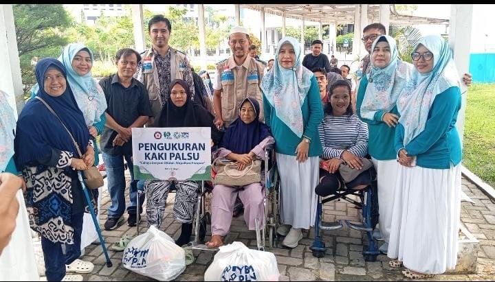 PLN Pekabaru Realisasikan Bantuan Kaki Palsu, Wujudkan Kemandirian Disabilitas