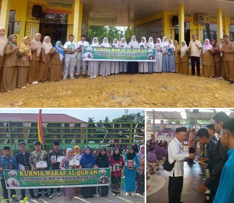 Konsisten, KWQ Kembali Salurkan Al-Qur’an untuk Pelajar di Empat SMAN di Pekanbaru