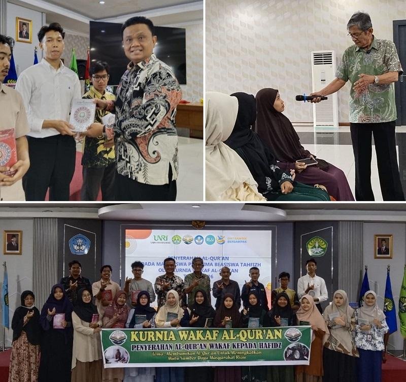 Berbagi Alqur’an pada Mahasiswa Tahfiz, KWQ Datangi Kampus Unri