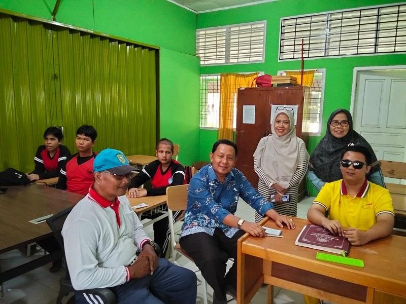 Pantau Disabilitas Netra Belajar Mengaji, Dewandik Riau Kunjungi SLBN Pembina Pekanbaru