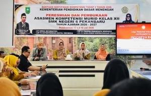 Perkuat Kualitas Lulusan, Disdik Riau Gelar Asasmen Kompetensi di SMKN 6 Pekanbaru